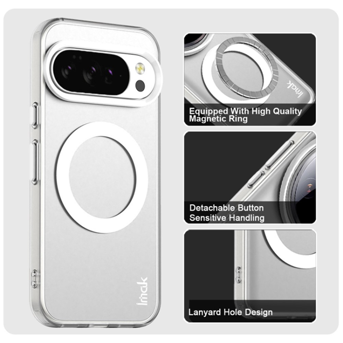Imak - IMAK Google Pixel 10/10 Pro Mobilskal Magsafe Candy - Vit