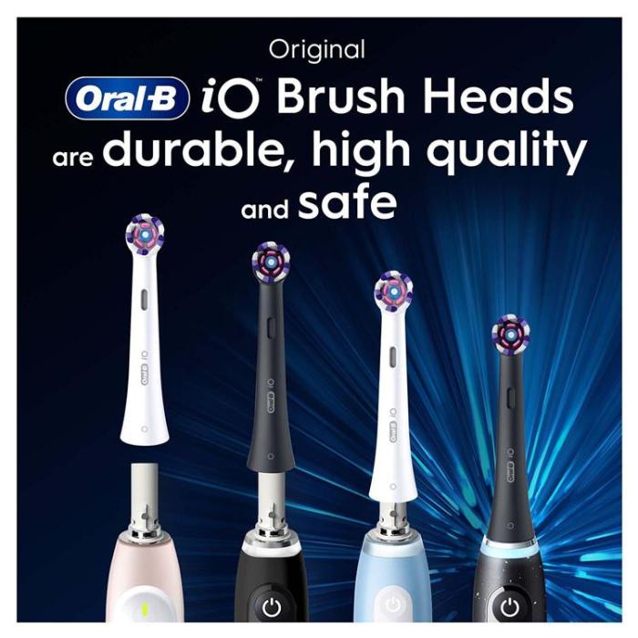 Oral B - Oral B Borsthuvud iO Radiant 3st - Vit-Svart