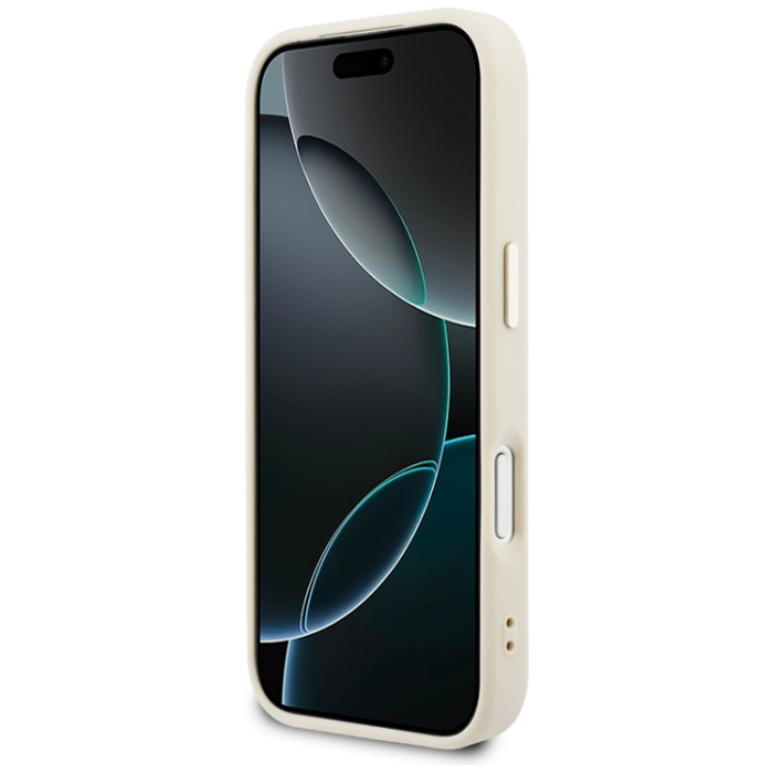 Guess - Guess Mobilskal För iPhone 17 Pro Max MagSafe Perforated 4G - Beige