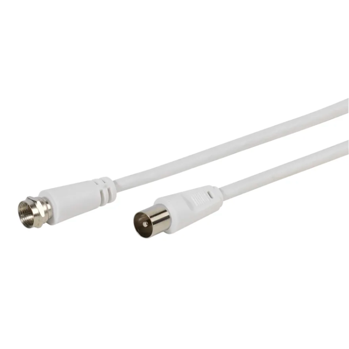 UTGATT1 - Vivanco Antenn Kabel F-hane -Koax-hane 75dB 1.5m - Vit