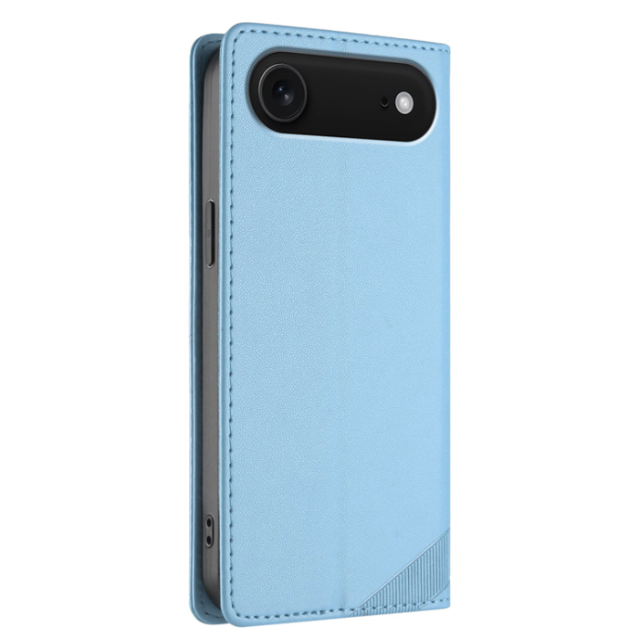 A-One Brand - iPhone 17 Air Plånboksfodral Punk Style Imprinted - Babyblå