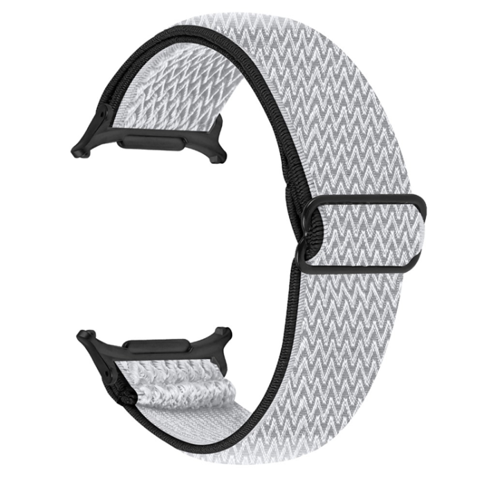 A-One Brand - Galaxy Watch 8 (44mm/40mm)/8 Classic (46mm) Armband - Svart / Vit