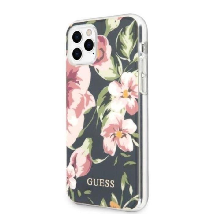 UTGATT5 - Guess N ° 3 Flower Collection Skal iPhone 11 Pro Max - Marinblå