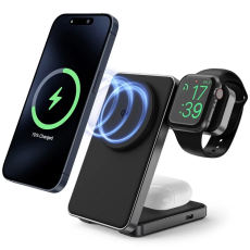 OEM - Qi2 MagSafe Trådlös Laddare iPhone, Apple Watch, Airpods 15W