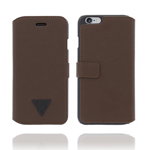 Guess Men Book Case Brad till Apple iPhone 6(S) Plus - Brun | 2353 | AlltMobil