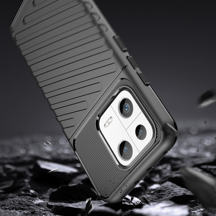 OEM - Xiaomi 13 Skal Thunder Silicone Armor - Svart