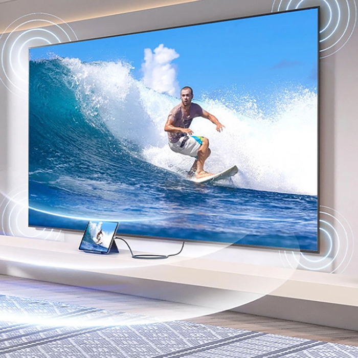 Ugreen - Ugreen Micro HDMI till HDMI 2.1 8K 1m Kabel - Grå