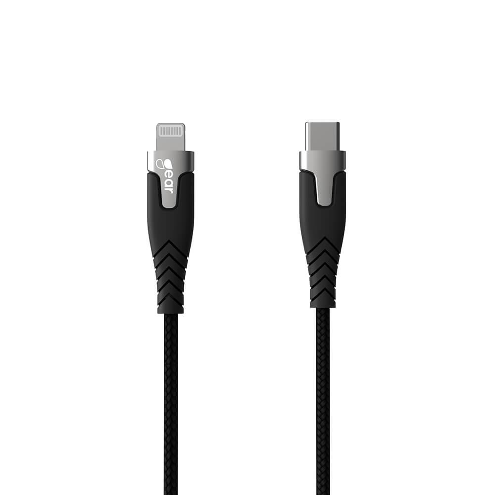 GEAR LaddPRO USB-C till Lightning kabel C94 1.5m Svart | 3541 | AlltMobil