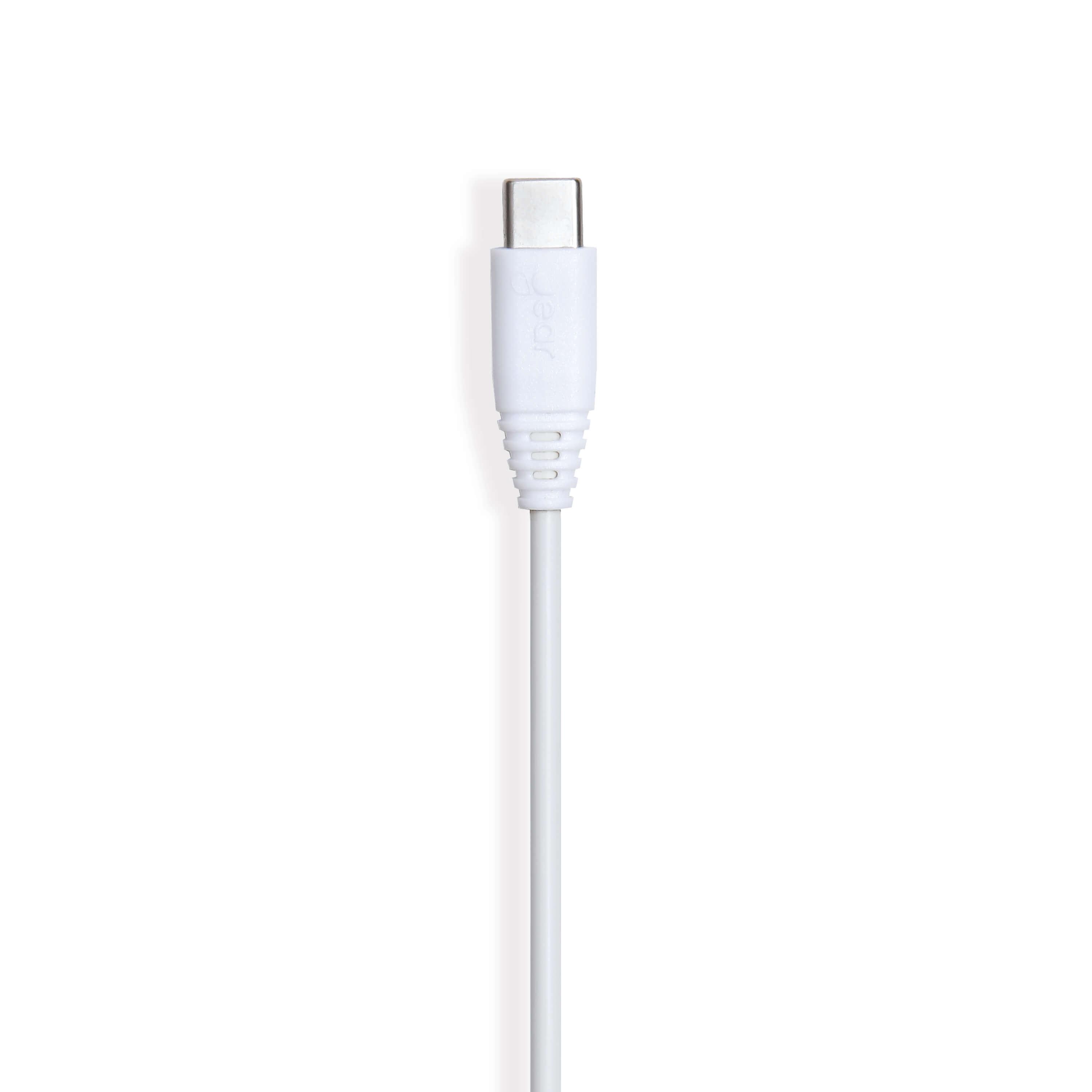 GEAR Laddkabel USB-C till USB-A kabel 2.0 0.3m Vit Rund | 3541 | AlltMobil