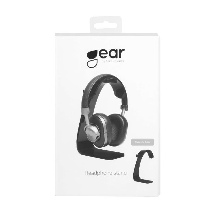 GEAR - GEAR Hörlursställ Svart Plast Krok för kabel