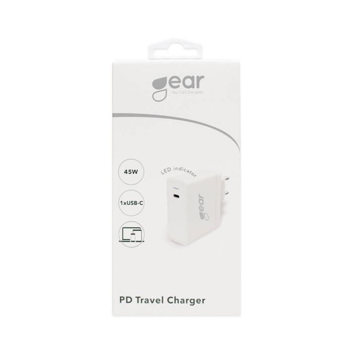 GEAR - GEAR - Laddare 220V 1xUSB-C PD 45W - Vit