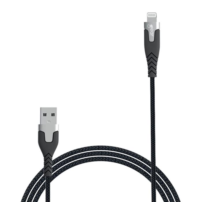GEAR - GEAR LaddPRO USB-A till Lightning kabel C89 1.5m Svart
