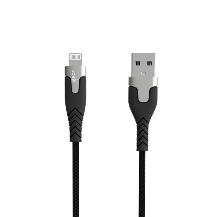 GEAR - GEAR LaddPRO USB-A till Lightning kabel C89 1.5m Svart