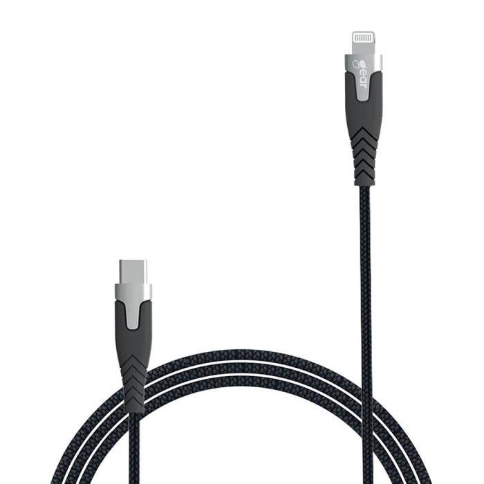 GEAR - GEAR LaddPRO USB-C till Lightning kabel C94 1.5m Svart