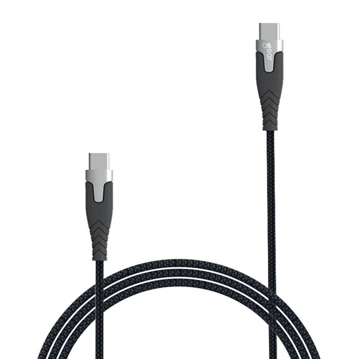GEAR - GEAR PRO USB-C till USB-C kabel 2.0 1.5m Svart
