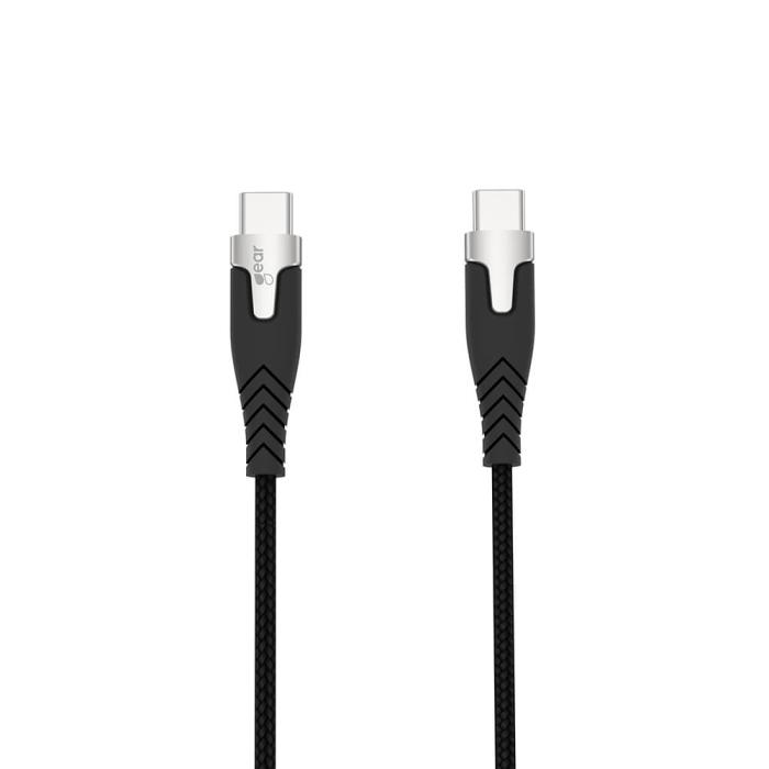 GEAR - GEAR PRO USB-C till USB-C kabel 2.0 1.5m Svart