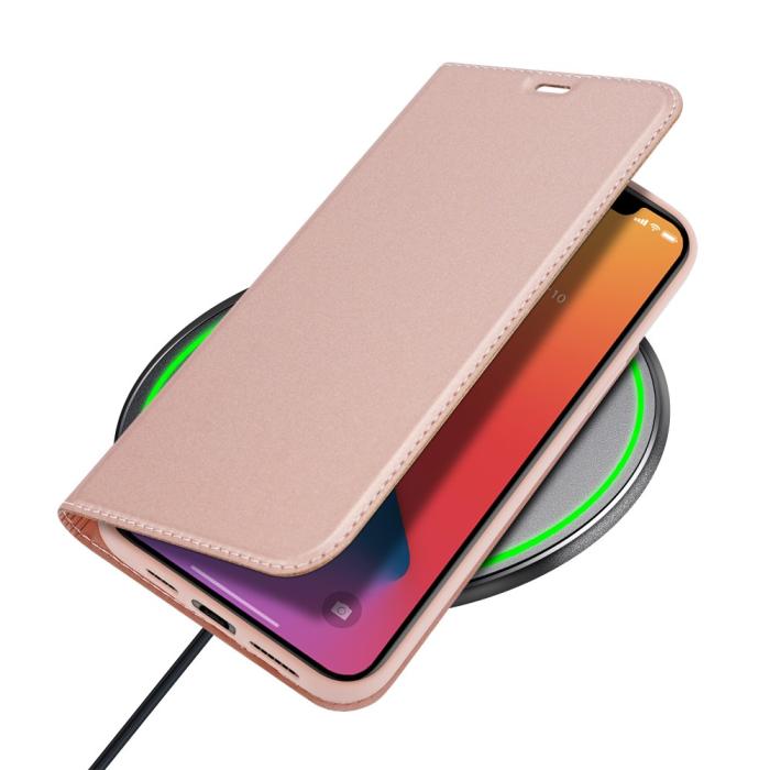 Dux Ducis - Dux Ducis PU Läder Plånboksfodral iPhone 12 Pro Max - Rose Gold