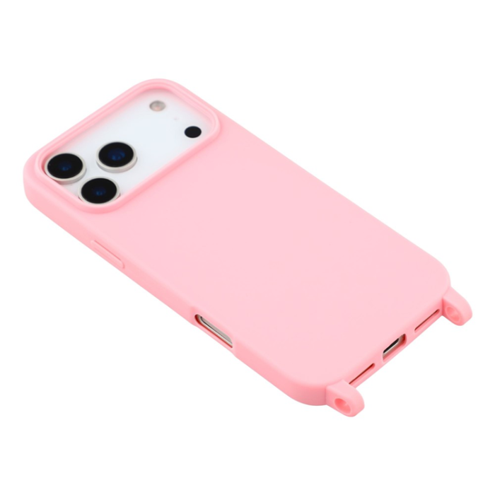 A-One Brand - iPhone 17 Pro Max Mobilskal TPU med Hål för Rem - Rosa