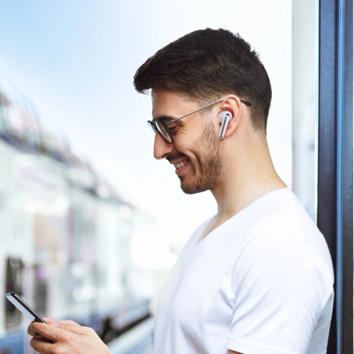 Joyroom - Joyroom TWS In-Ear Hörlurar Bluetooth 5.4 ANC IP54 - Vit