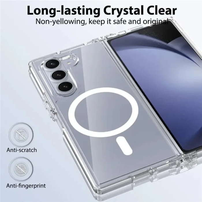 A-One Brand - Galaxy Z Fold 7 5G Mobilskal MagSafe Acrylic - Transparent