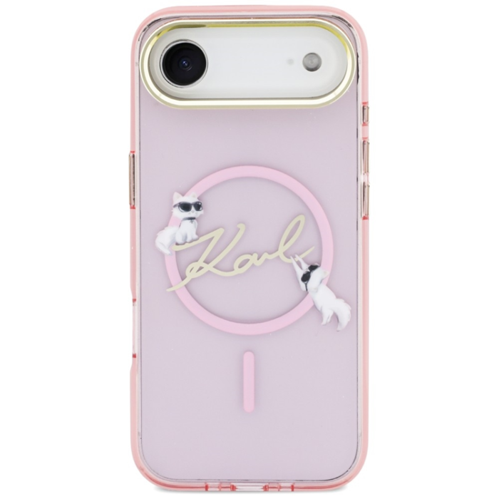 KARL LAGERFELD - Karl Lagerfeld iPhone Air Mobilskal Magsafe IML Choupettes Karl Script