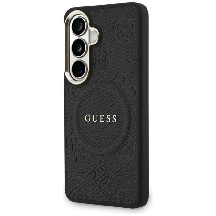 Guess - Guess Mobilskal För Galaxy S26 Plus MagSafe Saffiano Peony Embossed Ring