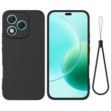 A-One Brand - Honor 400 Lite 5G Mobilskal Flytande Silikon - Svart