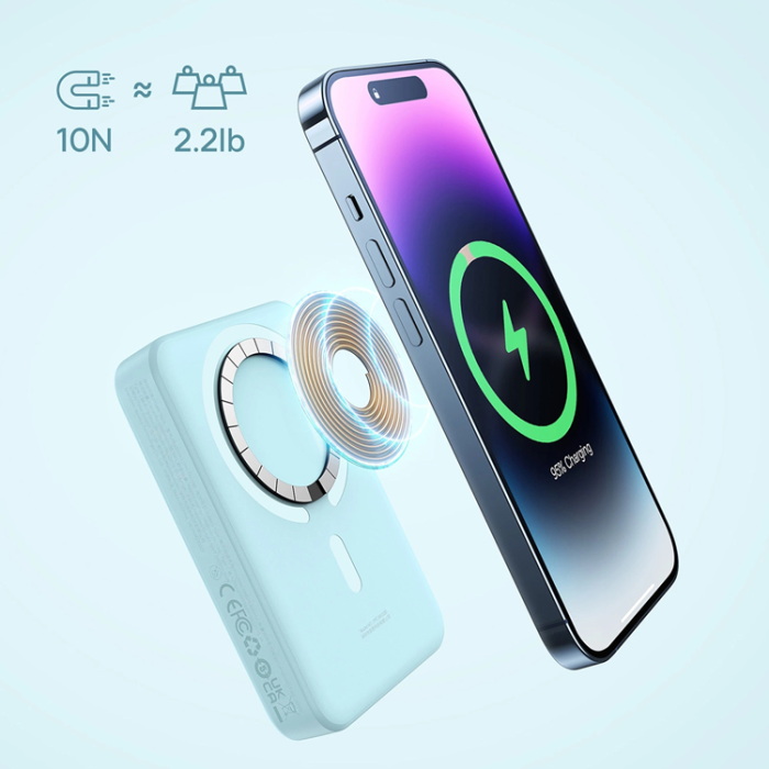 BASEUS - Baseus Mini Magnetisk Trådlös Powerbank 10000mAh 30W - Blå