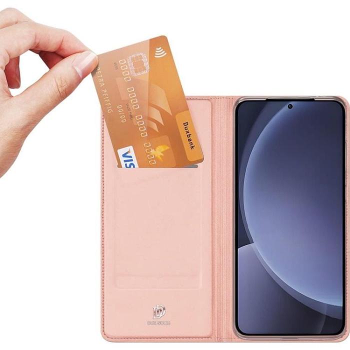 Dux Ducis - Dux Ducis Galaxy S25 Plus Plånboksfodral Skin Pro - Rosa