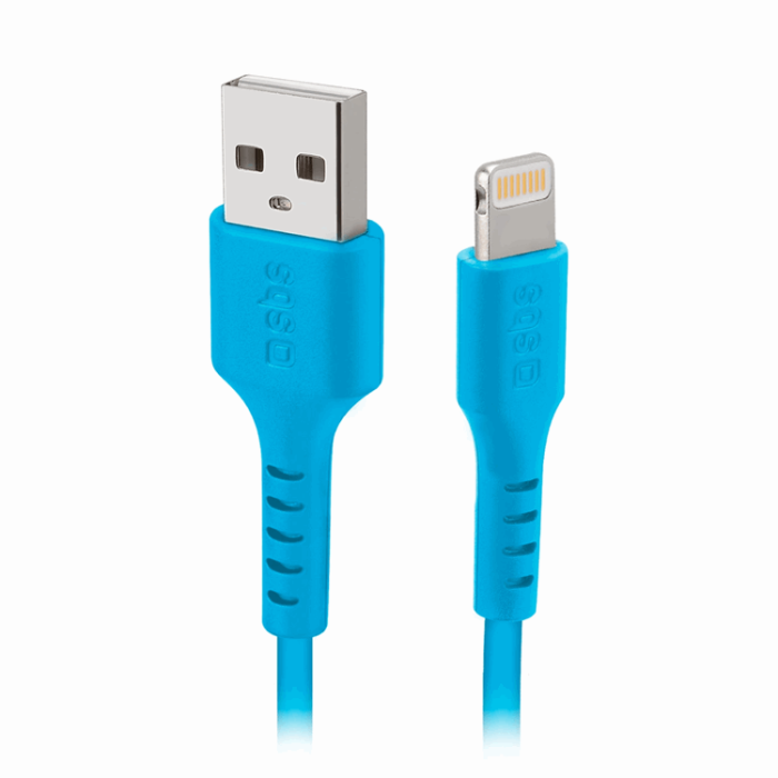 SBS - SBS USB-A - Lightning Kabel 1m - Blå