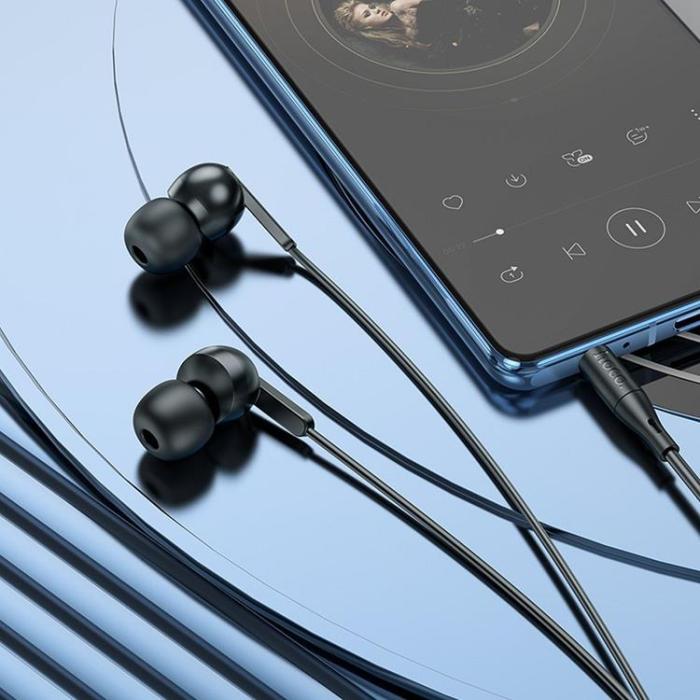 Hoco - Hoco In-Ear Trådbundna Hörlurar Jack 3.5 mm M124 - Svart