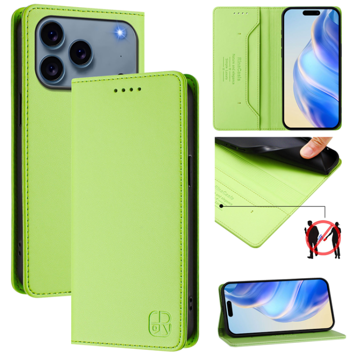 RINACASIS - RINACASIS iPhone 17 Pro Plånboksfodral RC01 RFID - Grön