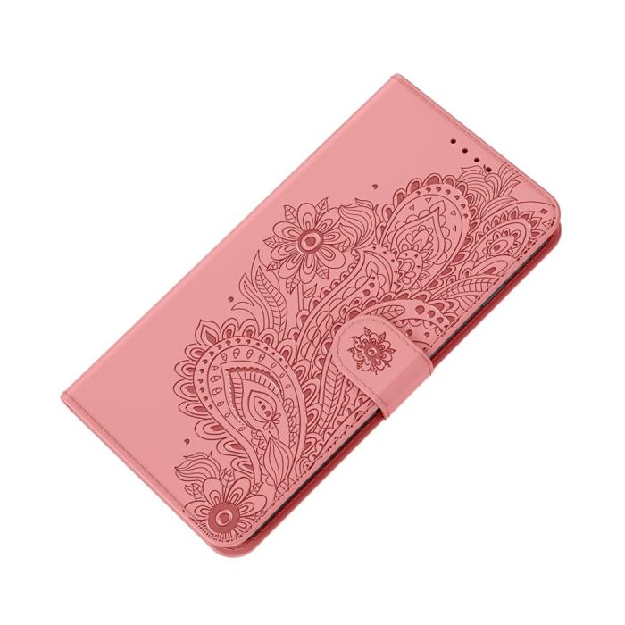 A-One Brand - Blommor iPhone 13 Pro Plånboksfodral - Rosa