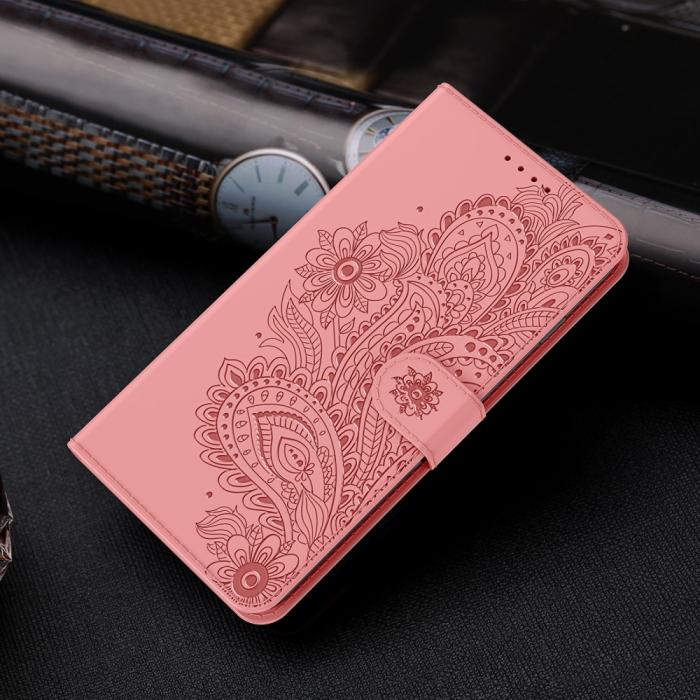 A-One Brand - Blommor iPhone 13 Pro Plånboksfodral - Rosa