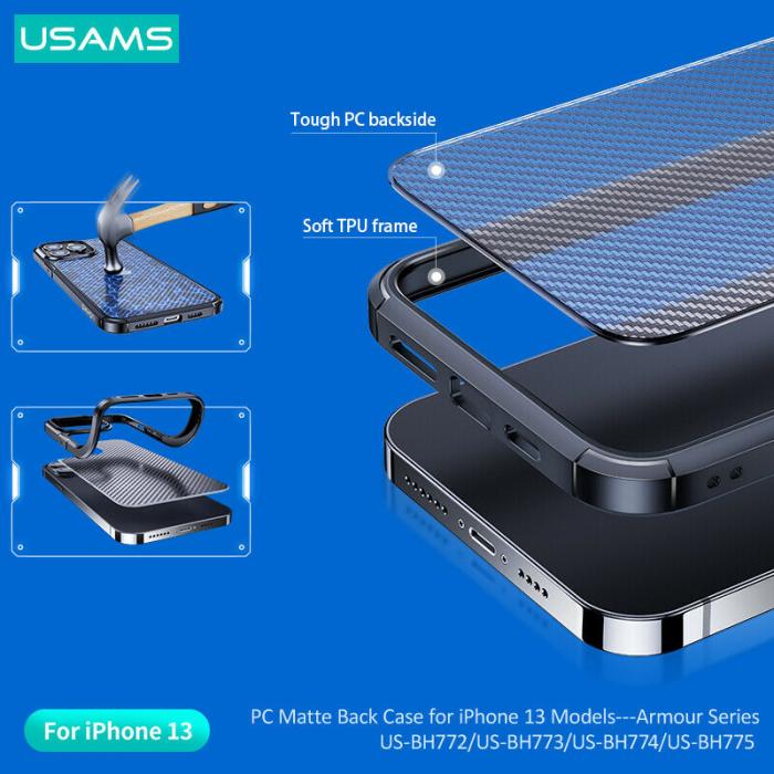 USAMS - USAMS Armour Skal iPhone 13 Pro - Svart
