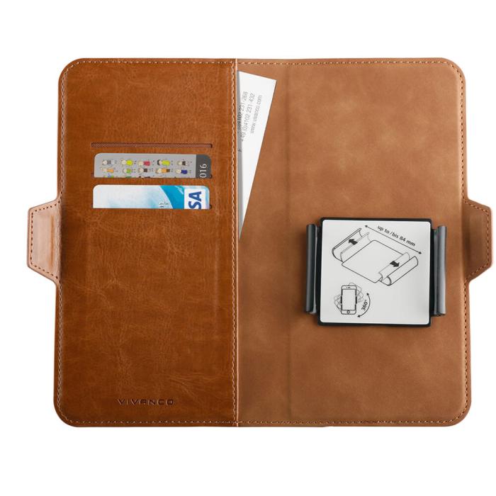 Vivanco - Vivanco Universal Plånboksfodral XL 3-kort Brun