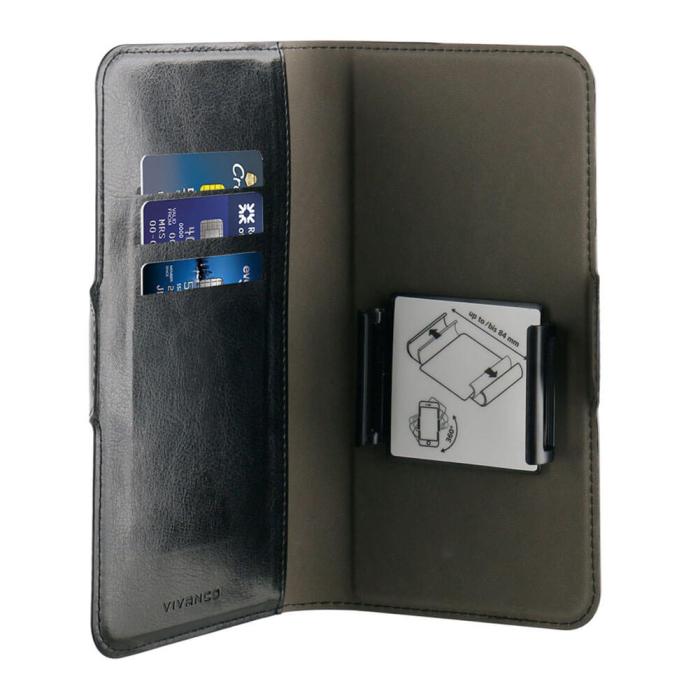 Vivanco - Vivanco Universal Plånboksfodral XL 3-kort Svart