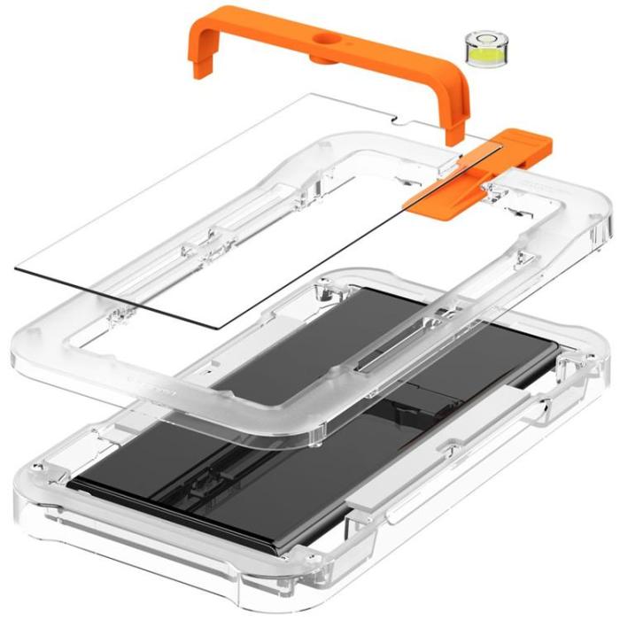 UTGATT - Spigen Galaxy S23 Ultra Härdat Glas Skärmskydd - Clear