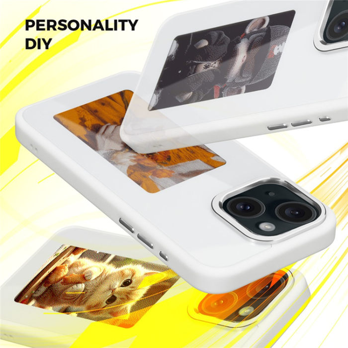 A-One Brand - iPhone 15 Mobilskal E Ink 4-Color Display Customized