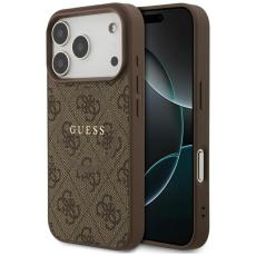 Guess - Guess iPhone 17 Pro Mobilskal MagSafe 4G Ring Classic Logo - Brun
