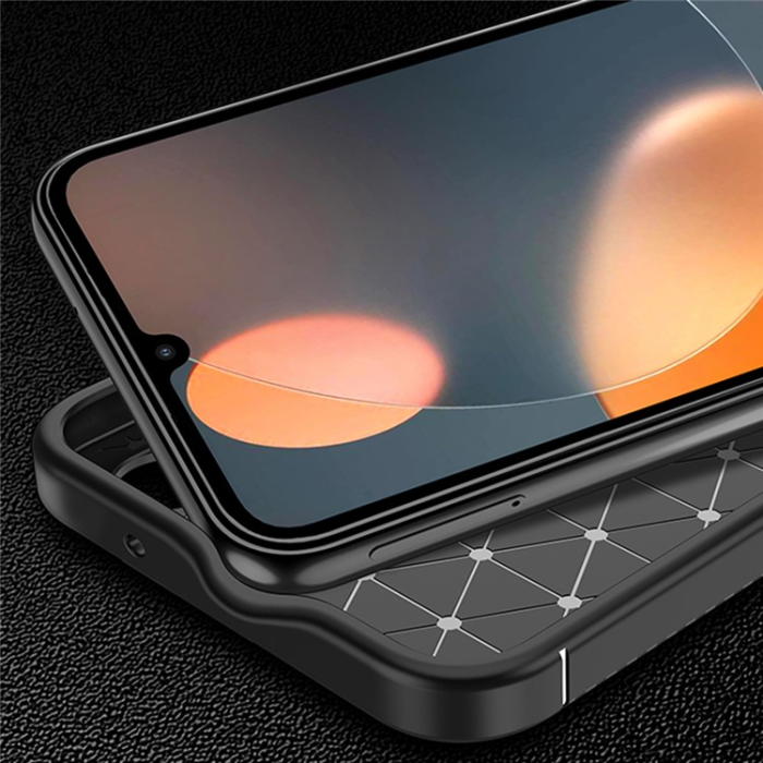 OEM - Galaxy A24 4G Mobilskal Carbon Fiber - Svart