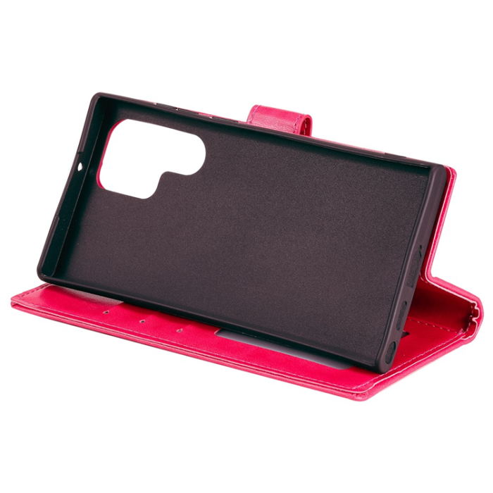 A-One Brand - Galaxy S26 Ultra Plånboksfodral Imprinted Totem Läder - Rosa