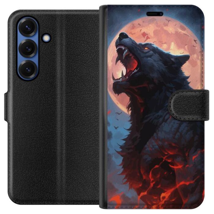 iSecrets - Plånboksfodral till Samsung Galaxy S25+ med Ylande varg