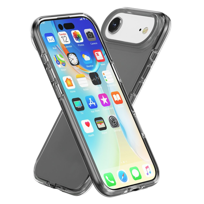 AMORUS - AMORUS iPhone Air Mobilskal Shockproof - Clear Svart
