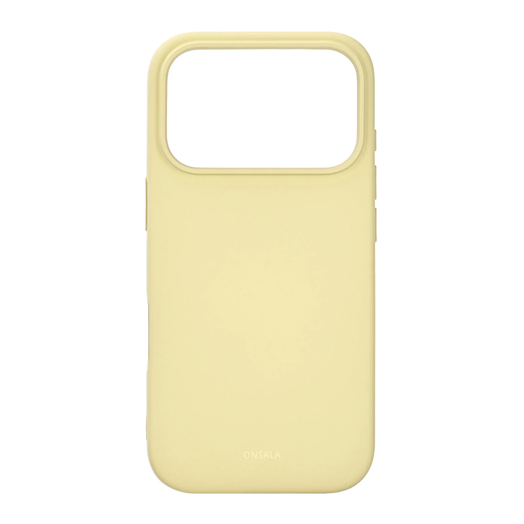 ONSALA iPhone 17 Pro Mobilskal med Silikonkänsla - Citron | 2353 | AlltMobil
