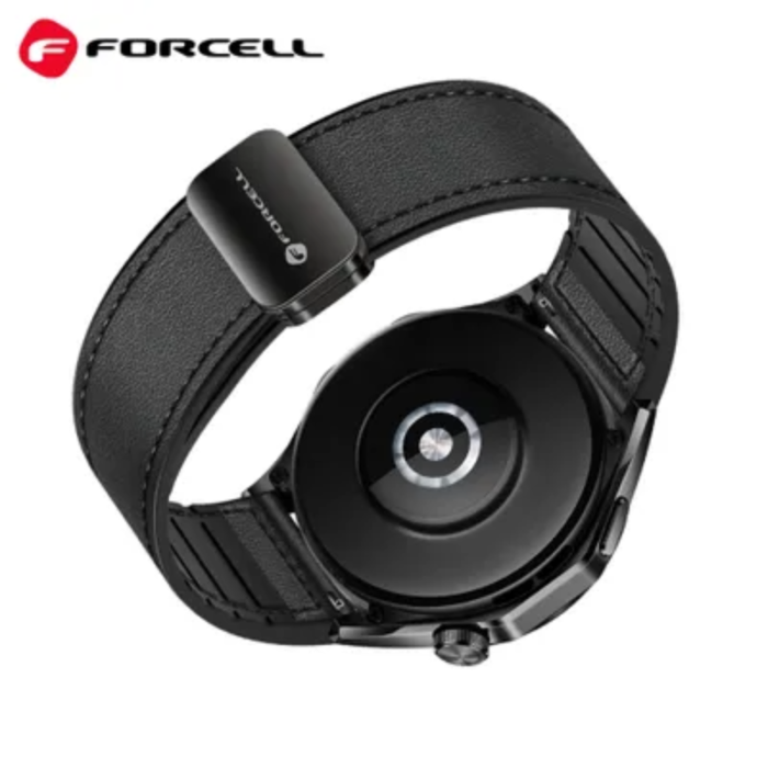 Forcell - Forcell Galaxy Watch 22mm Armband Magnetic - Svart