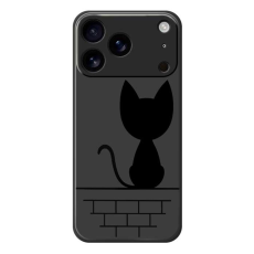 A-One Brand - iPhone 17 Pro Max Mobilskal Black Cat on the Wall - Svart