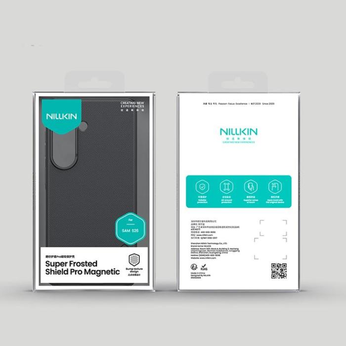 Nillkin - Nillkin Mobilskal för Galaxy S26 Plus MagSafe Super Frosted Shield Pro - Svart