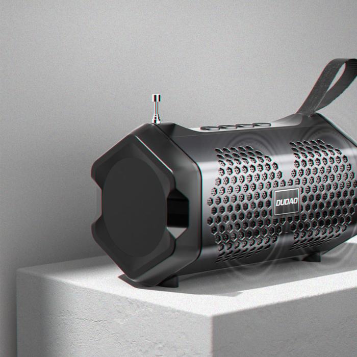 Dudao - Dudao Trådlös Bluetooth 5.0 Högtalare 3W 500mAh Radio - Svart