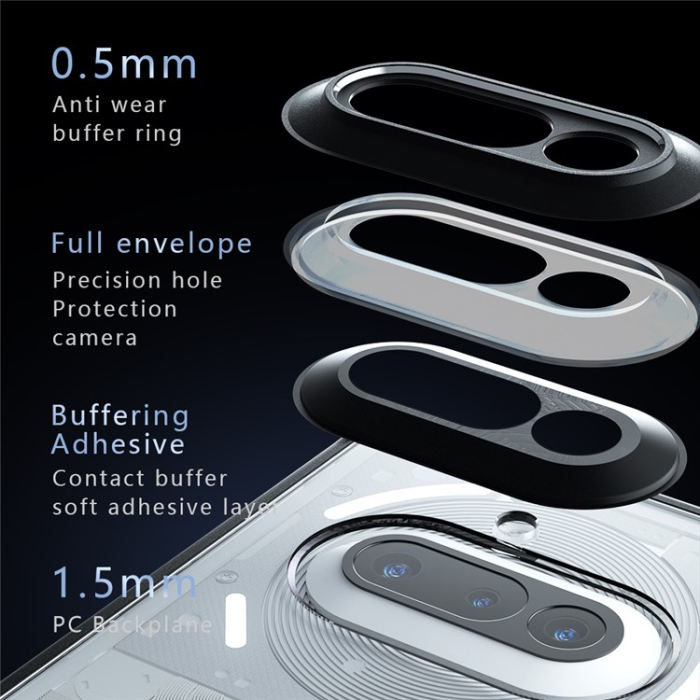 A-One Brand - Nothing Phone (3a) Mobilskal Matte Drop Proof - Svart